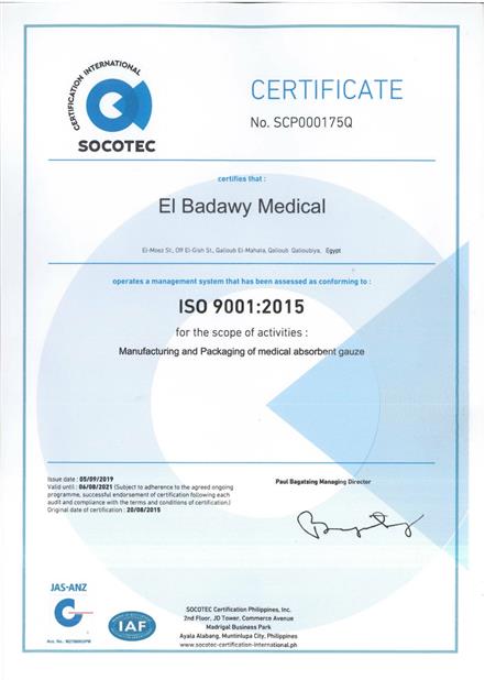 CERTIFICATION OF ISO 9001